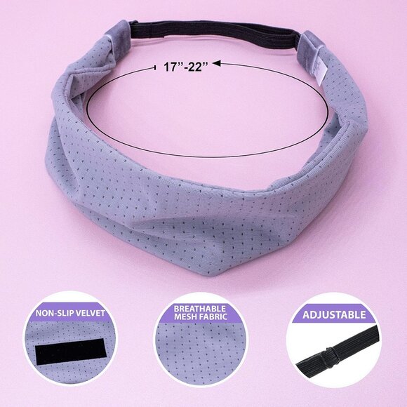Sport Headbands for Girls and Women Adjustable Non Slip Yoga Running - Picture 5 of 9